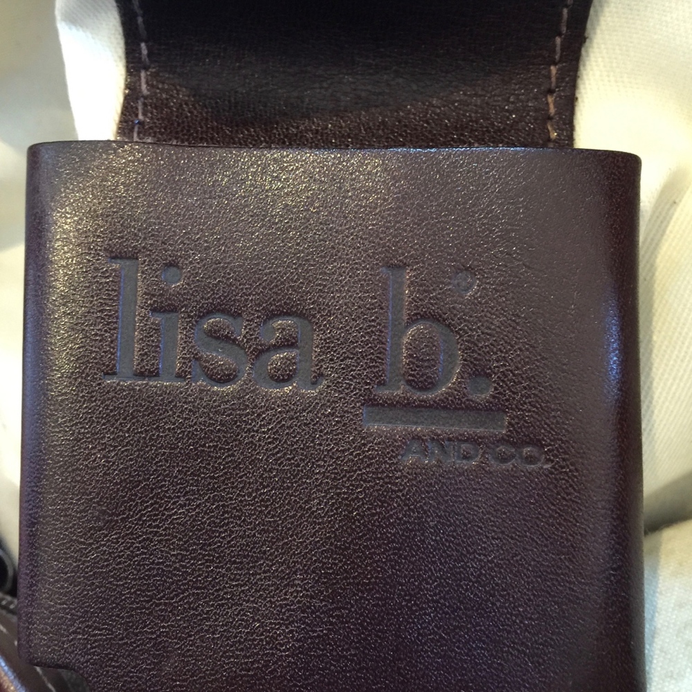 Lisa B. and Co. Chestnut Brown Suede Crossbody - Picture 4 of 5